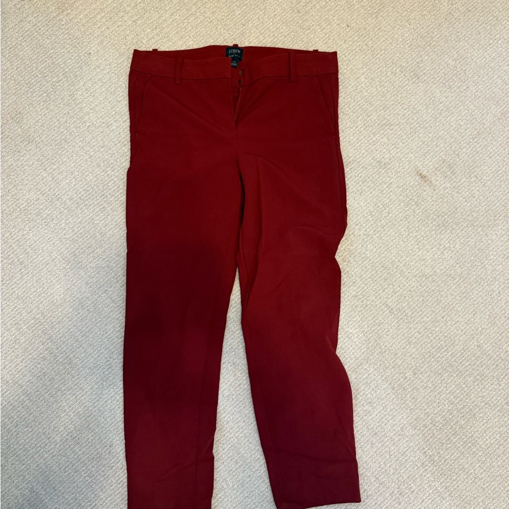 Jcrew maroon Ruby Pant size 10